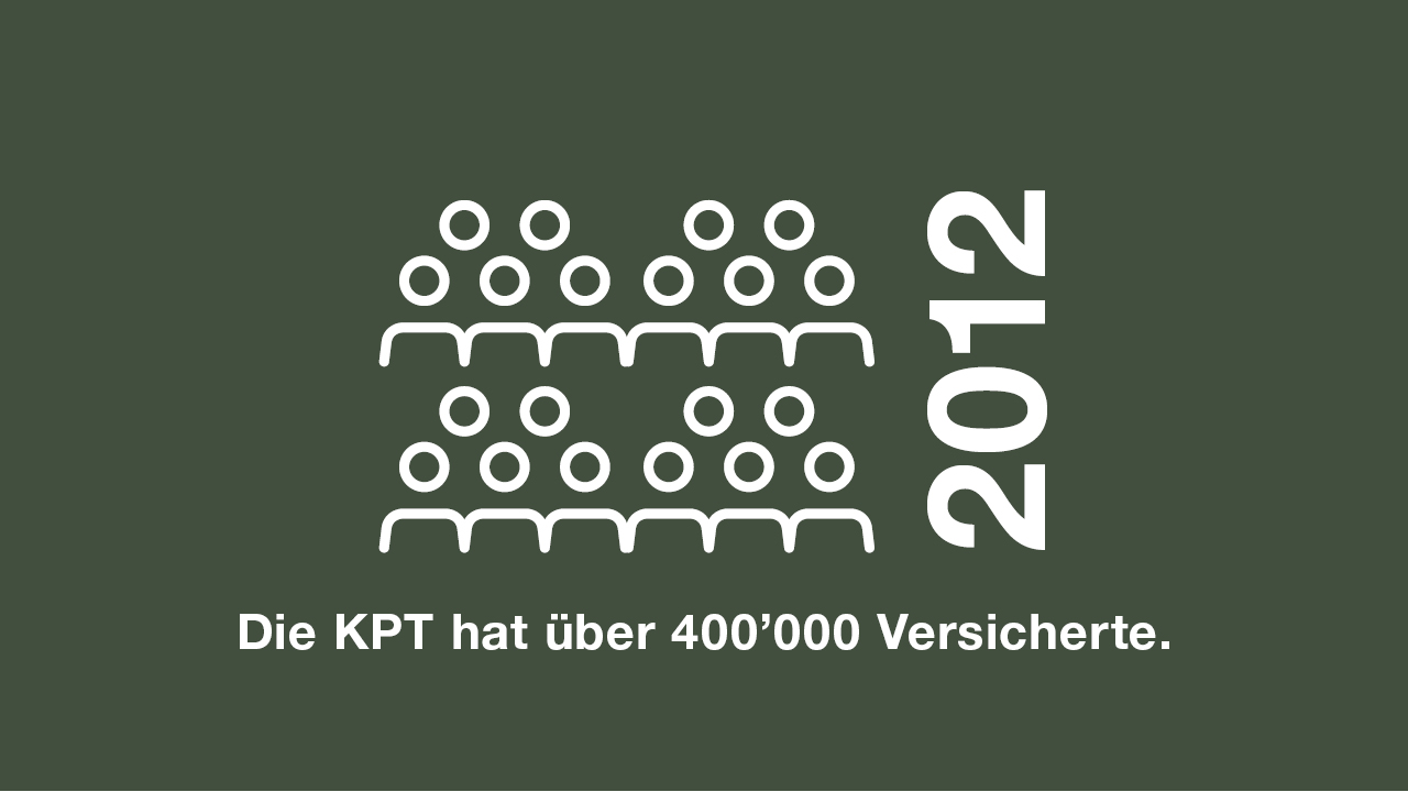 2012: Die KPT hat über 400'000 Versicherte